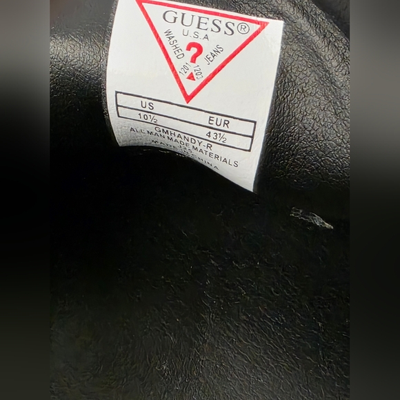 Guess Handy Dress Textured Black Slip-On Loafers Mens Size 10.5 - Picture 8 of 10